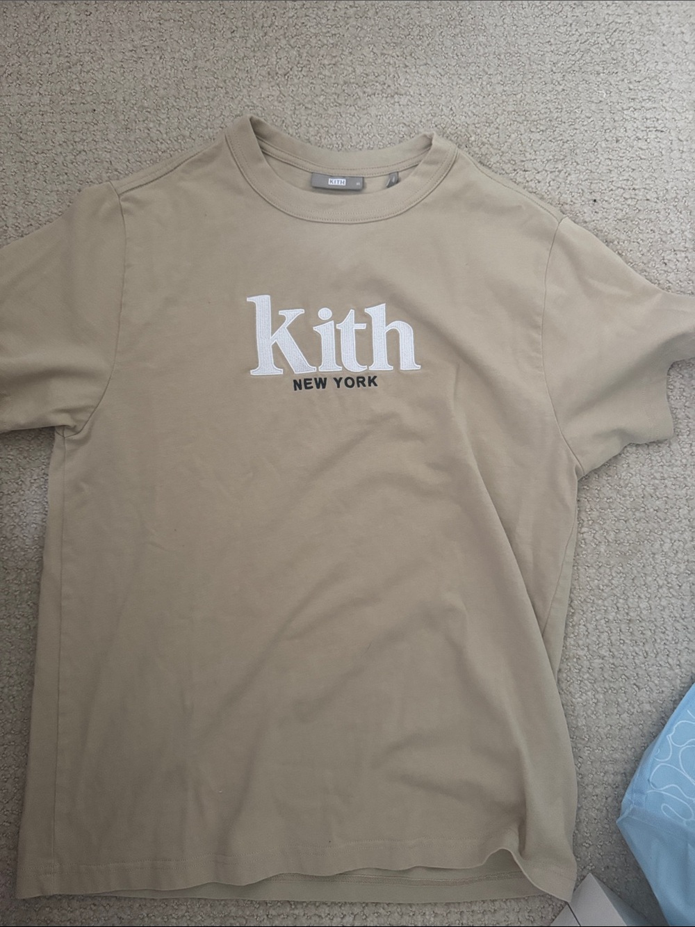 Kith Tan Short Sleeve Logo Tee with White Print